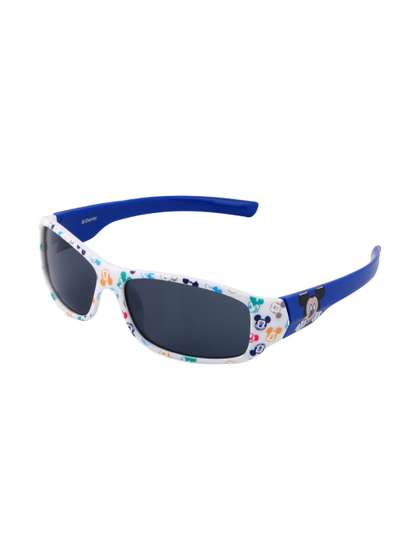 Disney Unisex Kids Black
                    Lens & White Wayfarer Sunglasses with