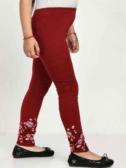 MTI FASHIONS Girls
                      Multi Cotton Leggings