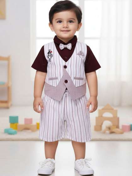 V-Mart Boys Striped
                      Shirt with Shorts