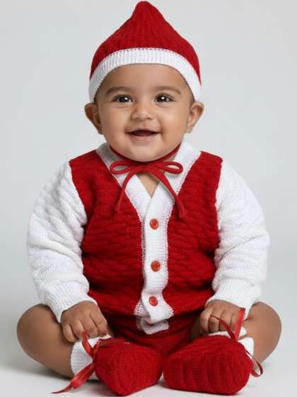 Little Angels Unisex
                    Kids Cable Knit Woollen Cardigan