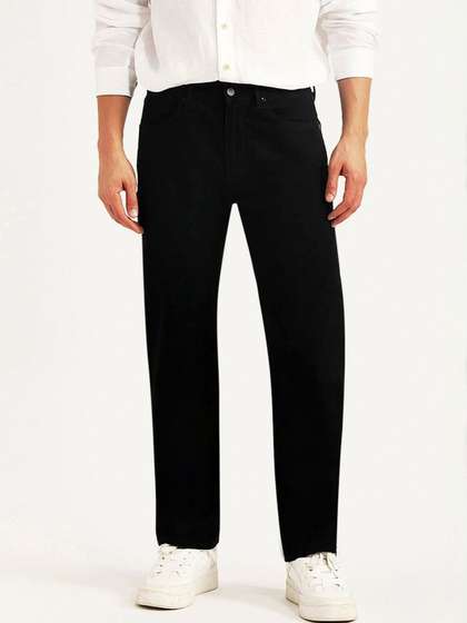 Levis Men Straight Fit Mid-Rise Jeans
