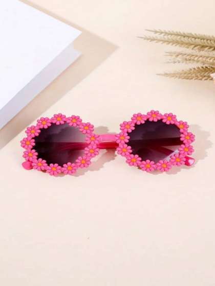 SPADEACES Unisex Kids
                    Black Lens & Pink Other Sunglasses with