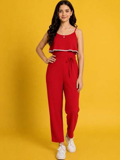 FELLAMO Girls Basic
                      Jumpsuit
