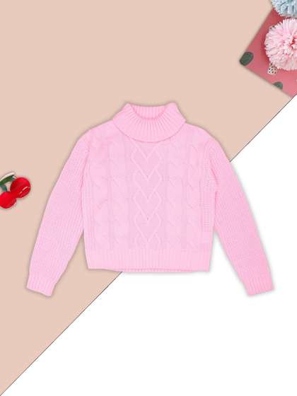 Pantaloons Junior Girls
                    Cable Knit Pullover