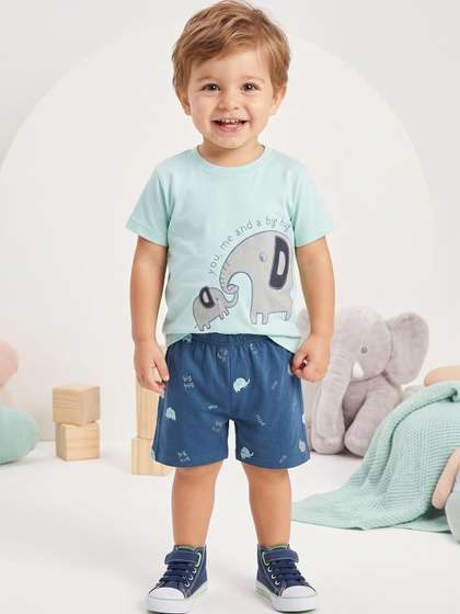 PHF Prency Boys Printed
                    T-shirt with Shorts