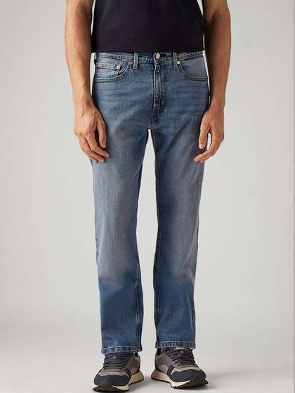 Levis Men Straight Fit Mid-Rise Jeans