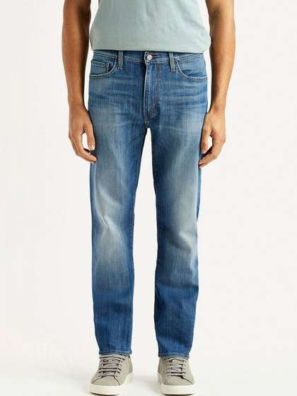 Levis Men Straight Fit Mid-Rise Jeans
