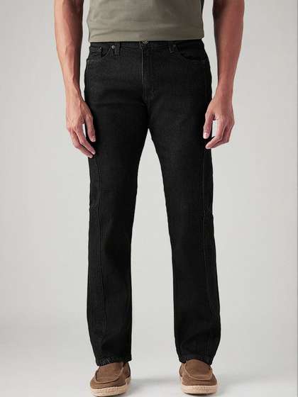 Levis Men Straight Fit Mid-Rise Jeans