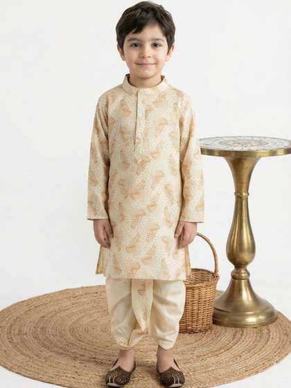 Moda Rapido Boys Ethnic
                    Motifs Printed Regular Kurta with Dhoti Pants
