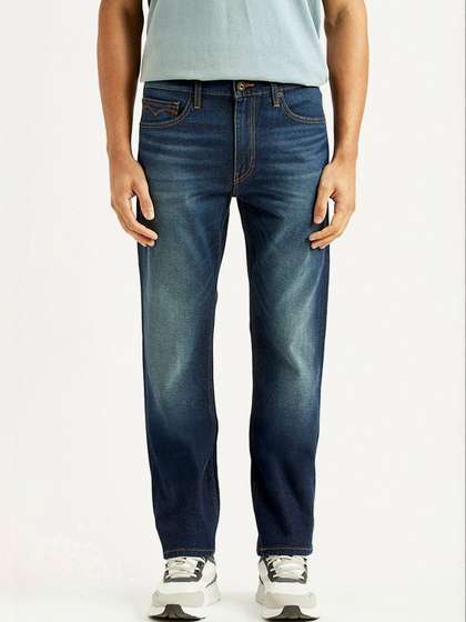 Levis Men Straight Fit Mid-Rise Jeans