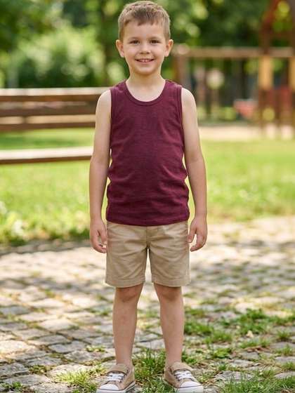 YK Boys Self Design
                    Assorted Cotton Basic