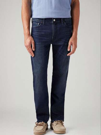 Levis Men Straight Fit Mid-Rise Jeans