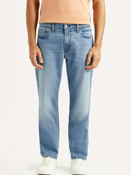 Levis Men Straight Fit Mid-Rise Jeans