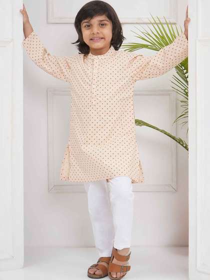 Moda Rapido Boys Ethnic
                    Motifs Printed Regular Kurta with Churidar