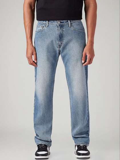 Levis Men Straight Fit Mid-Rise Jeans