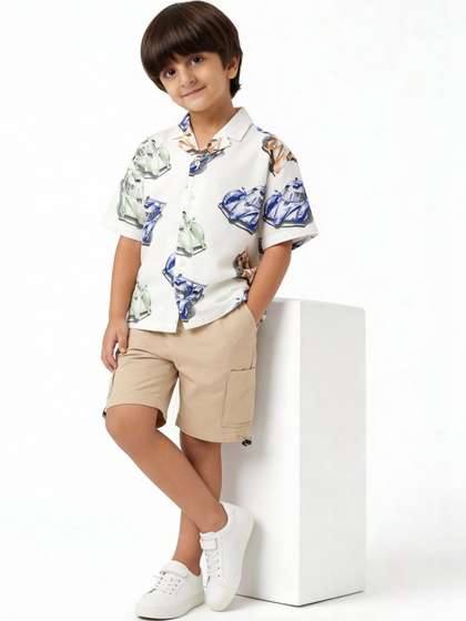 Pantaloons Junior Boys
                    Printed Casual Shirt