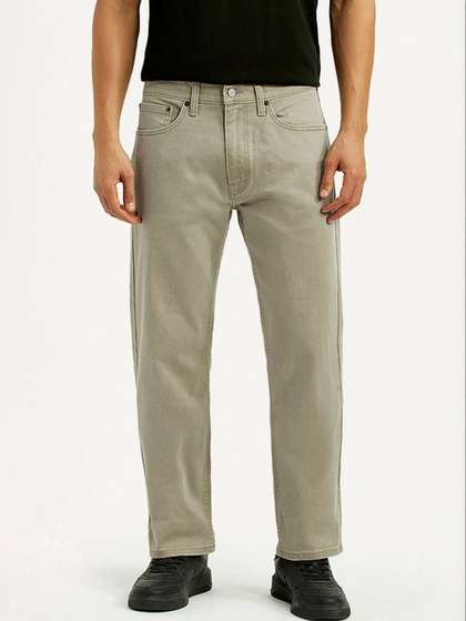 Levis Men Straight Fit Mid-Rise Jeans