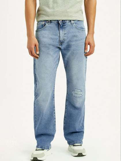 Levis Men Straight Fit Mid-Rise Jeans