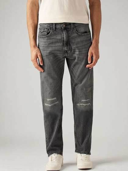 Levis Men Straight Fit Mid-Rise Jeans
