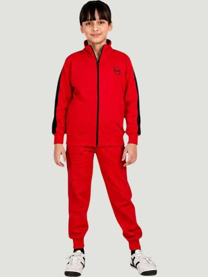 SMSHOPMORE Colourblocked
                    Mock Collar Tracksuits