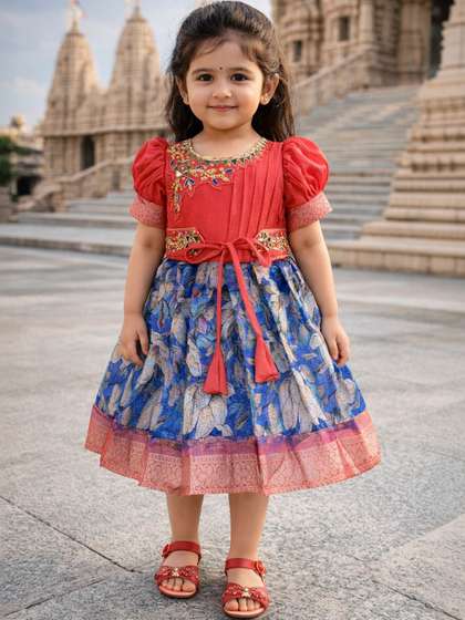 Wish Karo Floral Print
                    Fit & Flare Dress