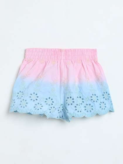 Milou International
                    Private Limited Girls Cotton Embellished Above Knee
                    Skorts Skirt