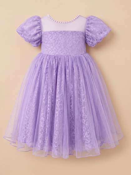 Sparklepop Girls Floral
                    Print Fit & Flare Mini Dress