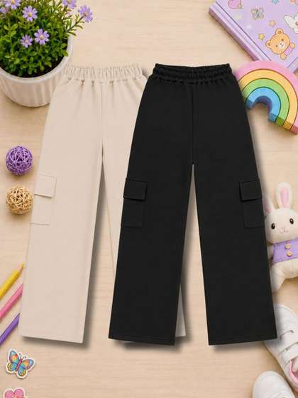 BAESD Girls Pack of 2
                      Regular Fit Cargos