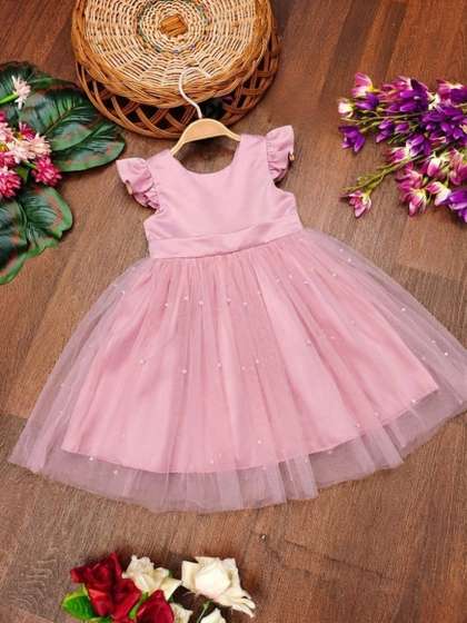 Tejam Net Fit &
                    Flare Dress