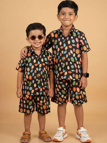 HERE&NOW Boys
                    Printed Shirt with Shorts
