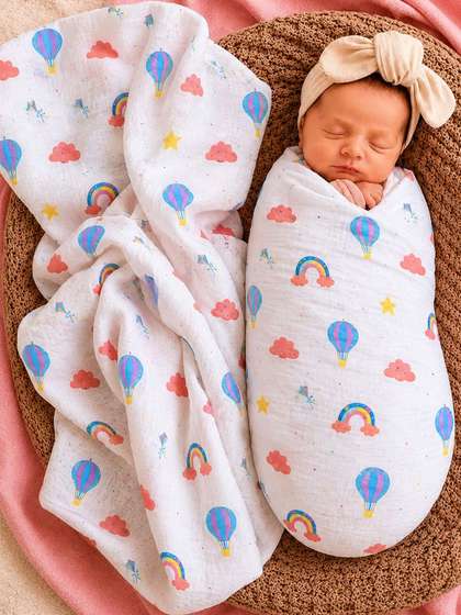 Cuddleloom Double Layer
                    Pure Cotton Swaddle
