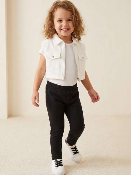 YK Girls Pure Cotton
                    Ankle Length Leggings