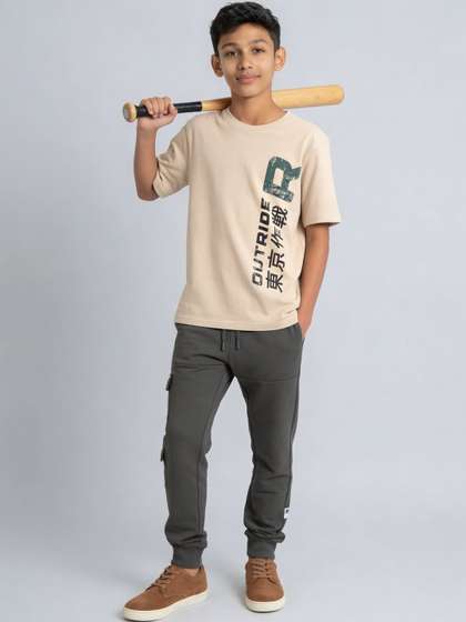 Pantaloons Junior Boys
                    Cotton Joggers Track Pants