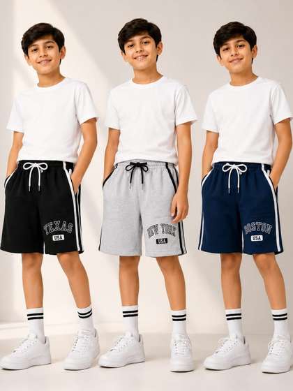 ATLANS Boys Typography
                      Outdoor Shorts