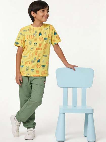 Pantaloons Junior Boys
                    Cotton Joggers Track Pants
