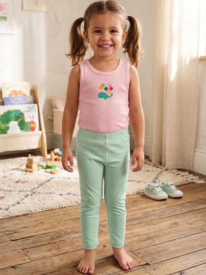 YK Girls Pure Cotton
                    Ankle Length Leggings
