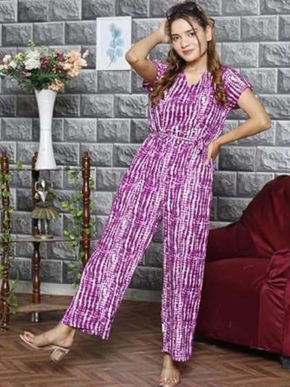 ANGIYA Printed
                          Basic Jumpsuit