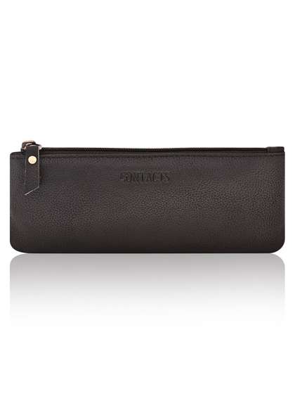 CONTACTS Unisex Textured
                    Leather Zip Around Wallet