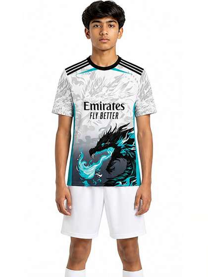 dostitch Boys Real
                    Madrid Cristiano Ronaldo Printed Round Neck Regular
                    Fit T-shirt