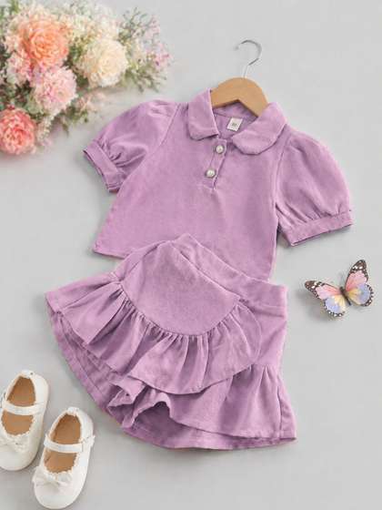 YK Girls T-shirt with
                      Shorts