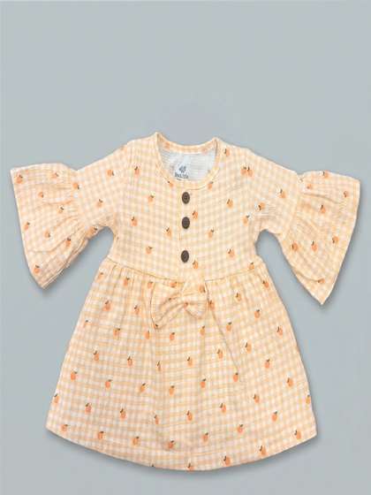 BeeLittle Print Bell
                    Sleeve A-Line Dress