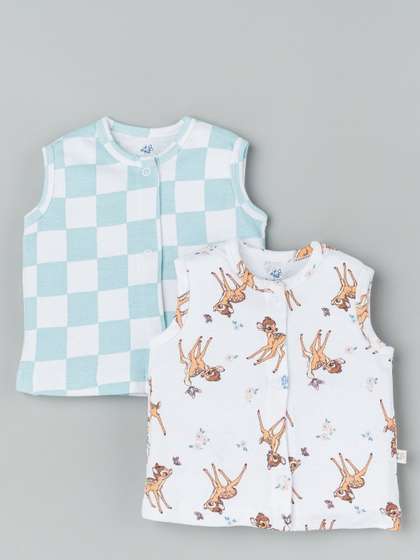 BeeLittle Pack of 2
                    Printed Cotton Undershirt