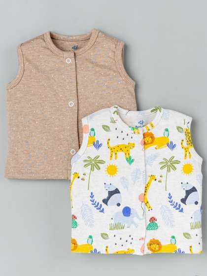 BeeLittle Pack of 2
                    Printed Cotton Undershirt