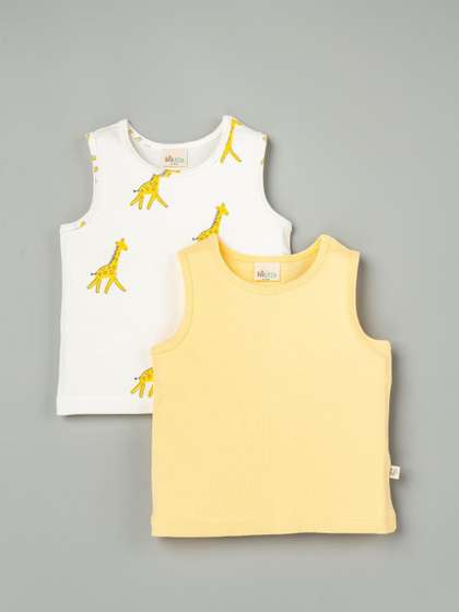 BeeLittle Pack of 2
                    Printed Cotton Undershirt