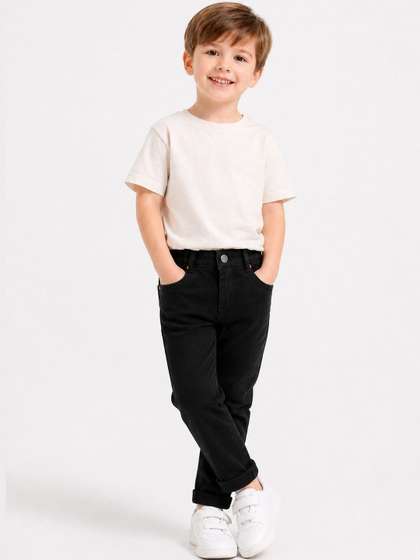 HERE&NOW Boys Slim
                      Fit Mid-Rise Jeans