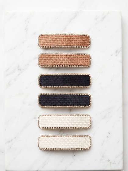 Bellaluxe By Nirat
                      Girls Set of 6 Embellished French Barrette
