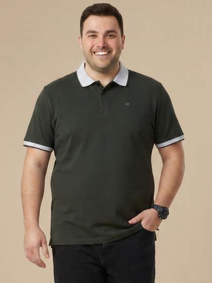 Sztori Plus Size
                          Polo Collar Pure Cotton T-shirt