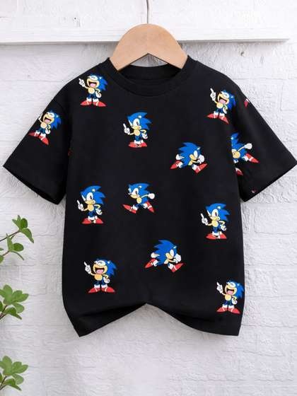 Googo Gaaga Boys Cotton
                    Printed Half Sleeves Tshirts