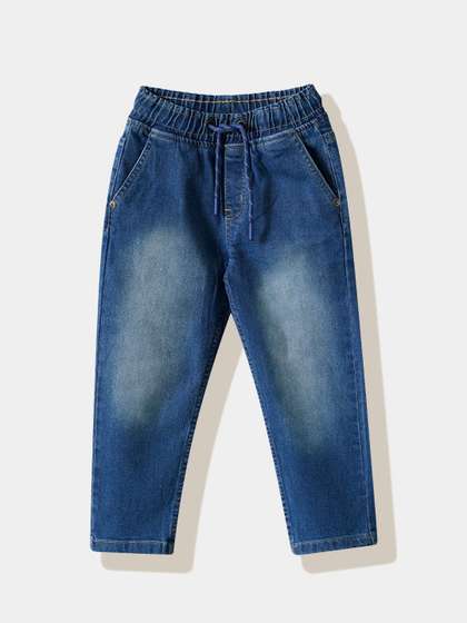 R&B Boys Relaxed Fit
                    Mid-Rise Light Fade Stretchable Jeans