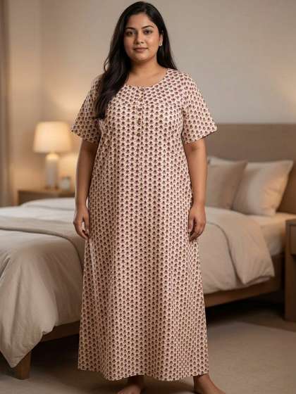 KALINI Printed Maxi
                        Nightdress